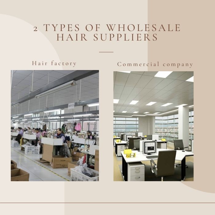 two types of wholesale hair extension suppliers